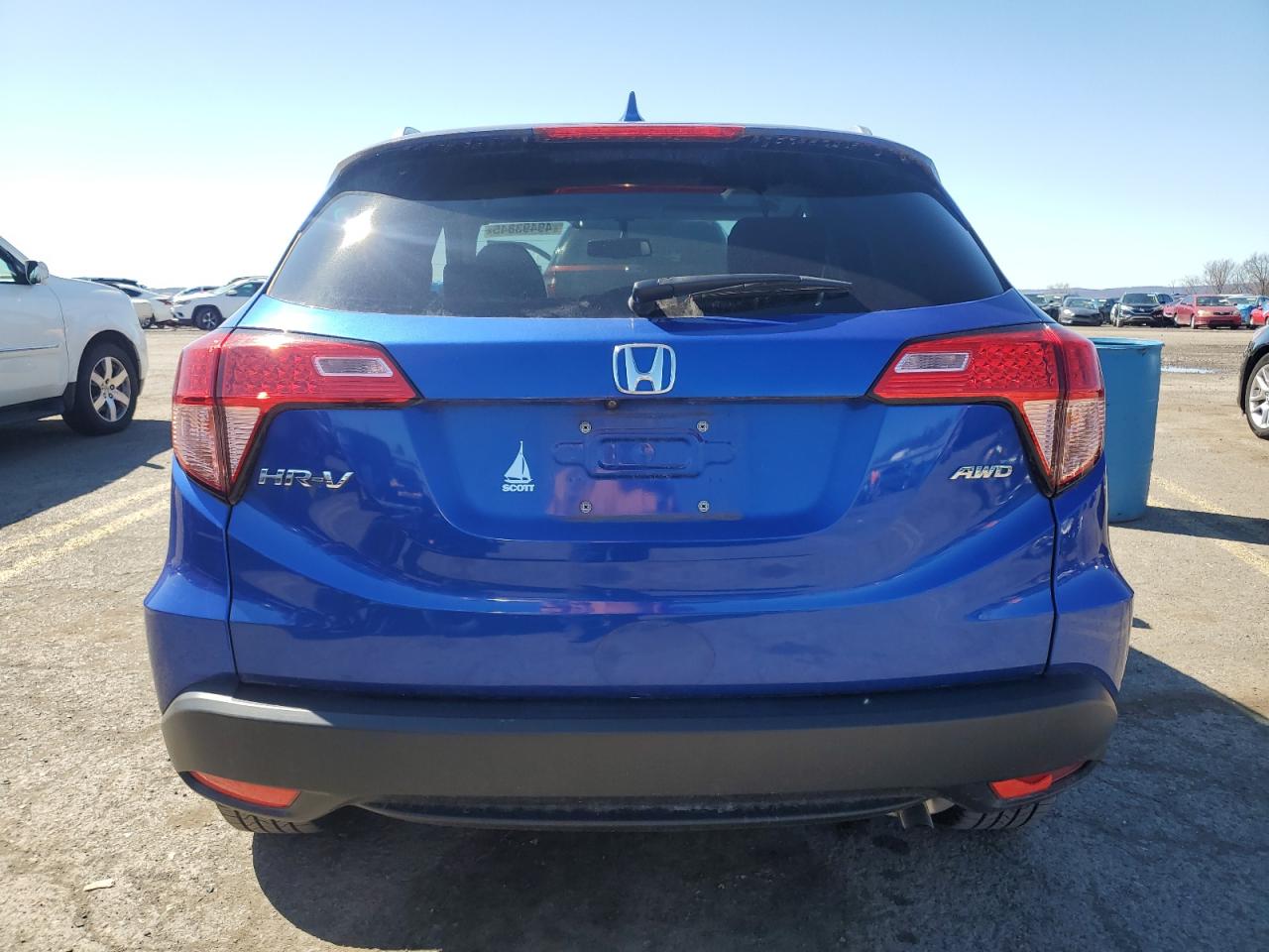 2018 Honda HR-V VIN 3CZRU6H74JM724511 Copart auction photo, side / front end damage thumbnail 6