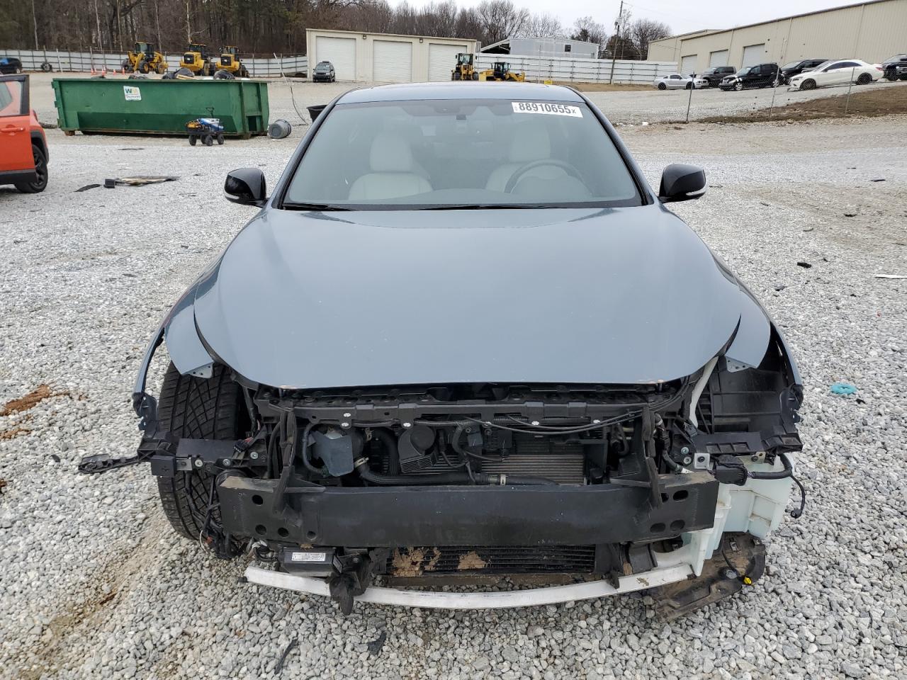 2021 Infiniti Q50 VIN JN1FV7DPXMM850635 Copart auction photo, front end damage thumbnail 5