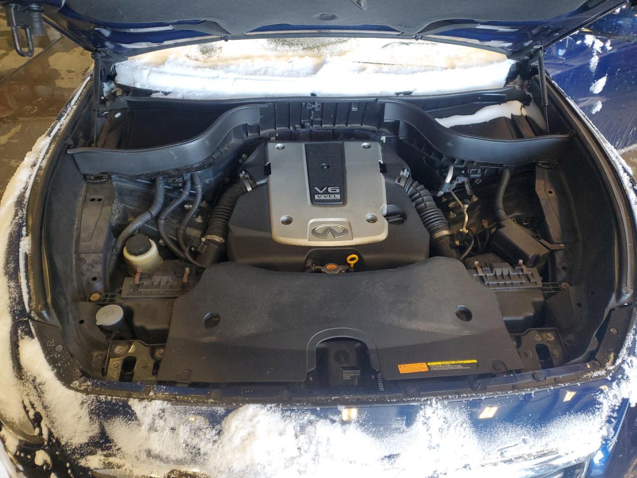 2016 Infiniti QX70 VIN JN8CS1MW3GM750317 Copart auction photo, front end damage thumbnail 11