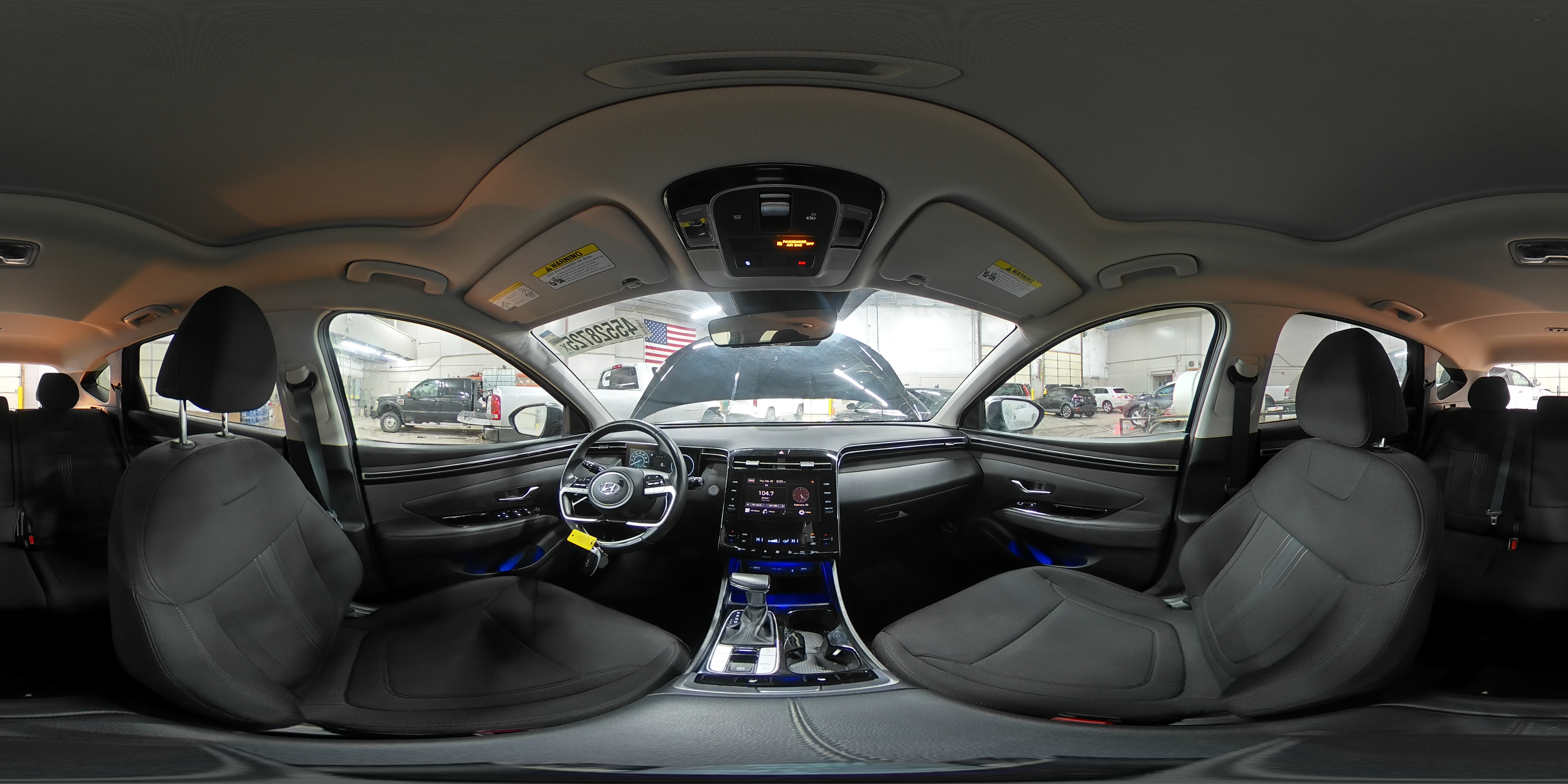 2022 Hyundai Tucson VIN 5NMJFCAE6NH040931 Copart auction photo, hail damage thumbnail 14