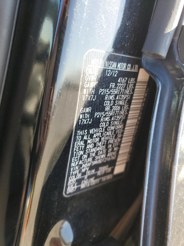 2013 Nissan Juke VIN JN8AF5MV8DT216760 Copart auction photo, front end damage thumbnail 15