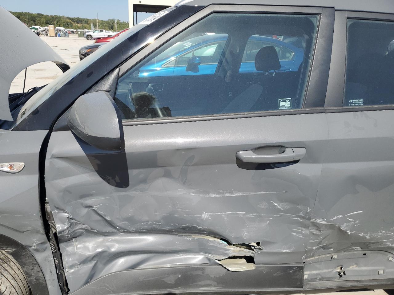 2021 Hyundai Venue VIN KMHRC8A3XMU081329 Copart auction photo, side damage thumbnail 7