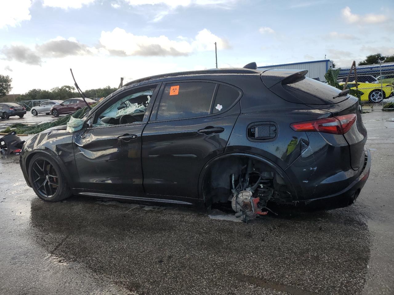 2020 Alfa Romeo Stelvio VIN ZASPAJAN2L7C91437 Copart auction photo, all over damage thumbnail 2