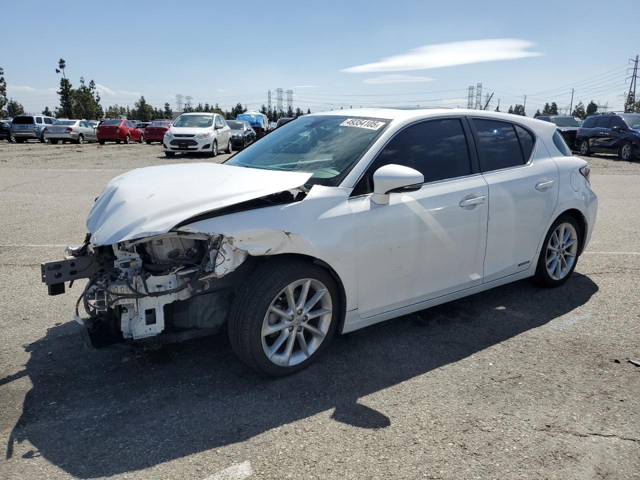 2011 Lexus CT VIN JTHKD5BH4B2037541 - Copart auction photo