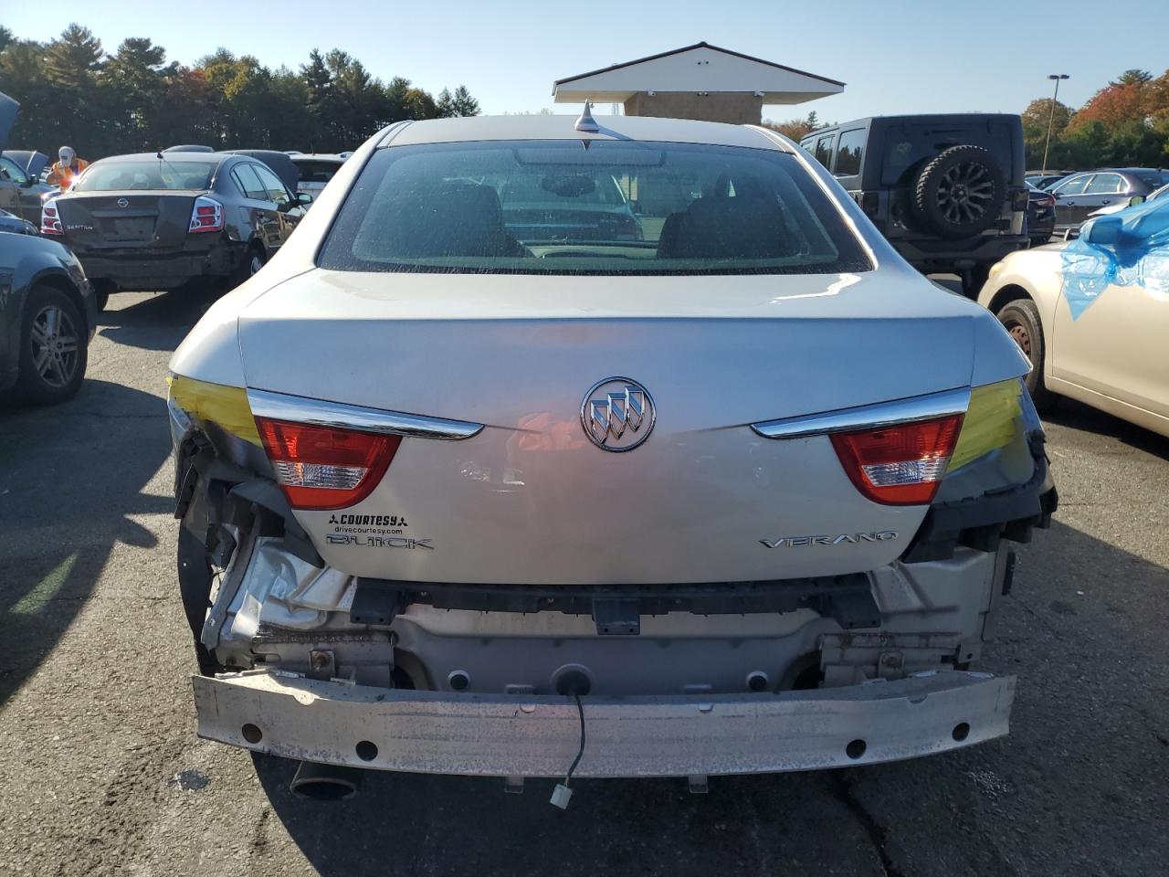 2013 Buick Verano VIN 1G4PR5SK4D4156407 Copart auction photo, rear end damage thumbnail 6
