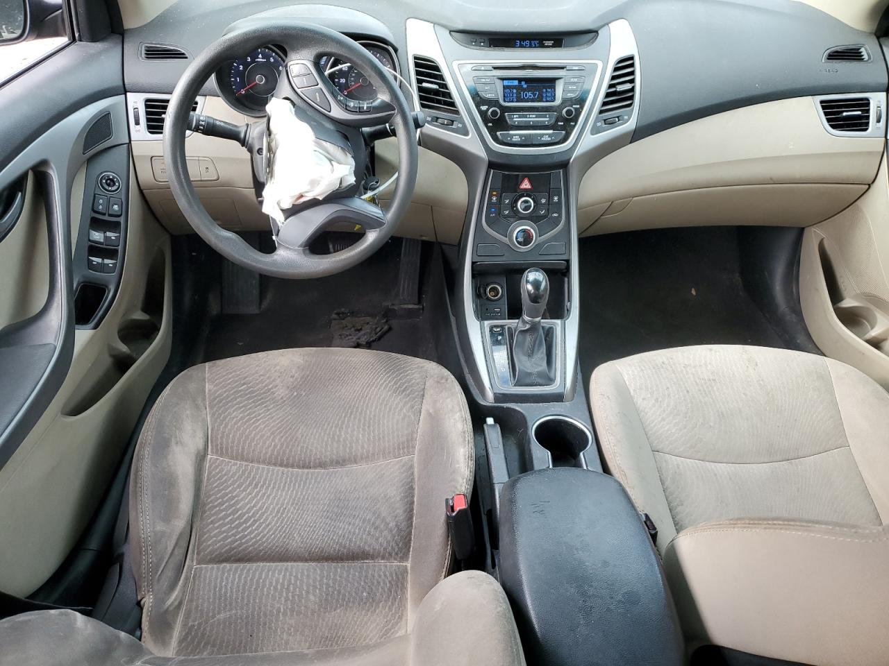2015 Hyundai Elantra VIN 5NPDH4AE6FH643265 Copart auction photo, front end / side damage thumbnail 8