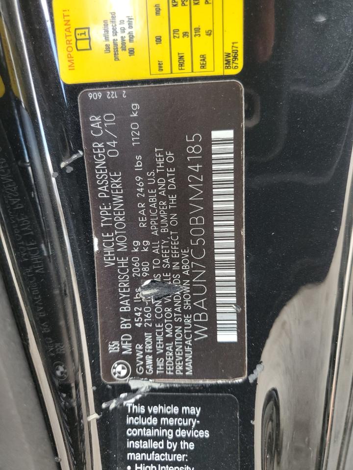 2011 BMW 1er VIN WBAUN7C50BVM24185 Copart auction photo, front end damage thumbnail 13