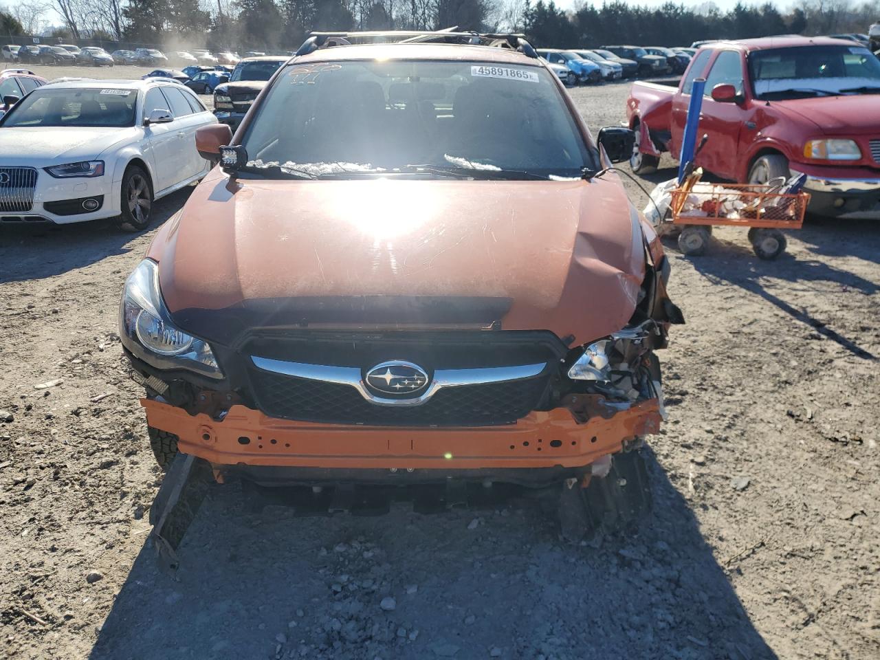 2014 Subaru XV VIN JF2GPAGC2E8297539 Copart auction photo, front end / side damage thumbnail 5
