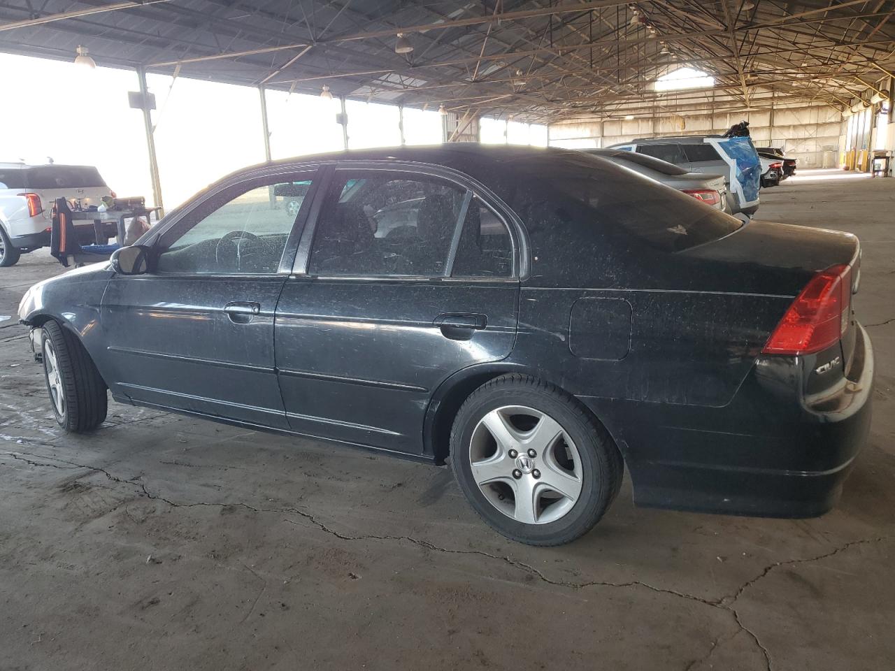 2005 Honda Civic VIN JHMES267X5S001389 Copart auction photo, front end damage thumbnail 2