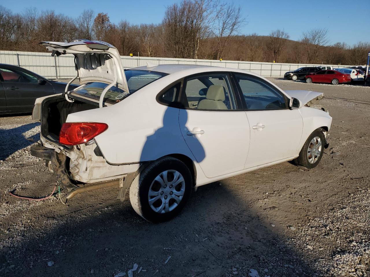 2010 Hyundai Elantra VIN KMHDU4AD2AU168498 Copart auction photo, front end / rear end damage thumbnail 3