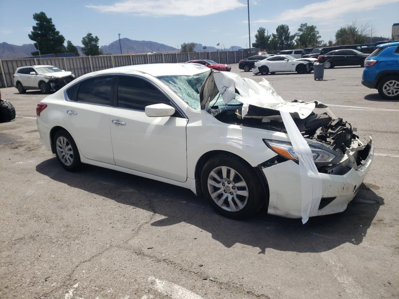 2018 Nissan Altima VIN 1N4AL3APXJC153726 Copart auction photo, front end / top/roof damage thumbnail 4
