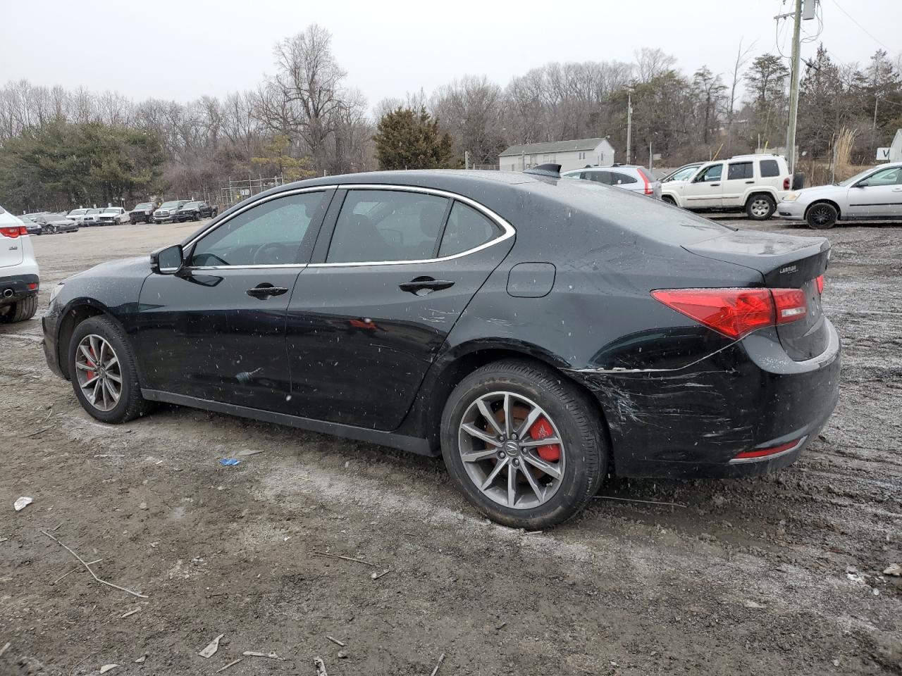 2020 Acura TLX VIN 19UUB1F35LA016942 Copart auction photo, front end / side damage thumbnail 2