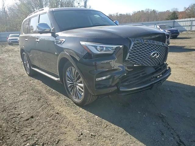 2019 Infiniti QX80 VIN JN8AZ2NC1K9460571 Copart auction photo, front end / side damage thumbnail 11
