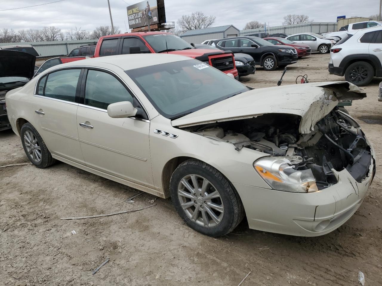 2011 Buick Lucerne VIN 1G4HJ5EM7BU131863 Copart auction photo, front end damage thumbnail 4