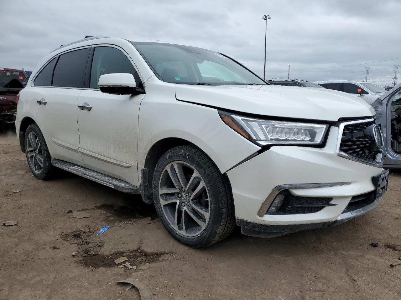 2017 Acura MDX VIN 5FRYD4H94HB011600 Copart auction photo, front end damage thumbnail 4