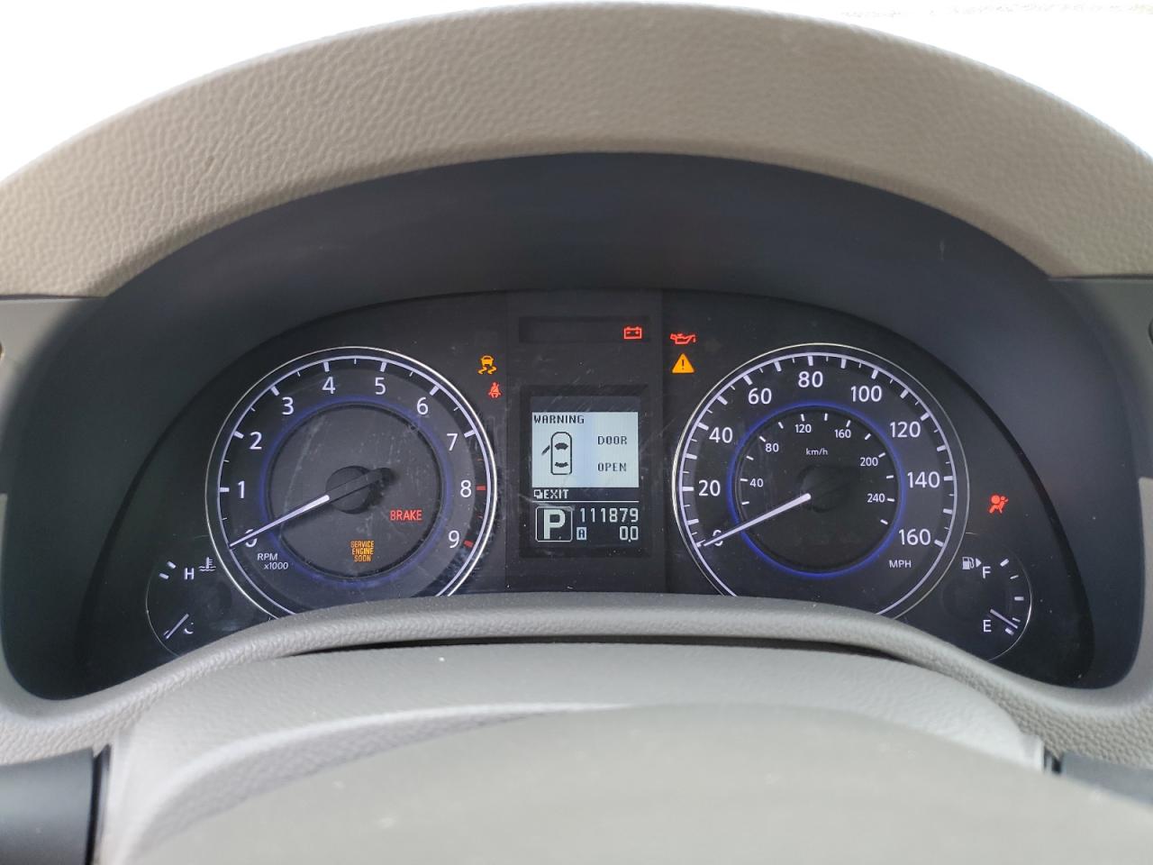 2013 Infiniti G VIN JN1CV6AP7DM715162 Copart auction photo, front end / side damage thumbnail 9