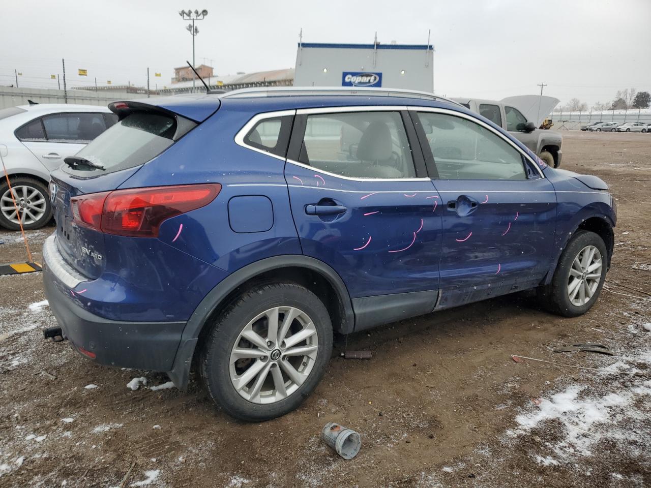 2019 Nissan Rogue VIN JN1BJ1CR2KW351307 Copart auction photo, front end / side damage thumbnail 3
