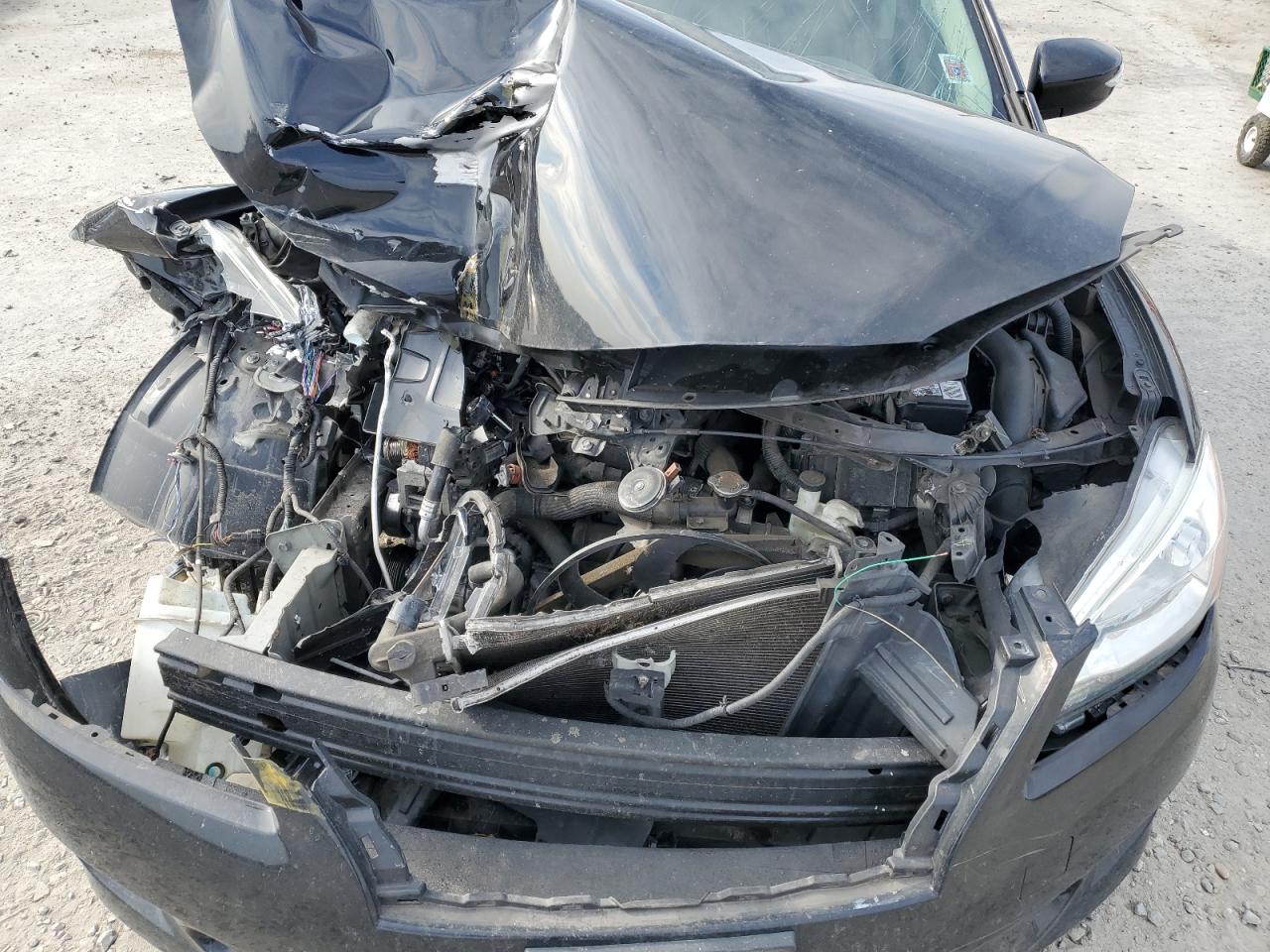 2015 Nissan Sentra VIN 3N1AB7APXFY217771 Copart auction photo, front end / side damage thumbnail 12