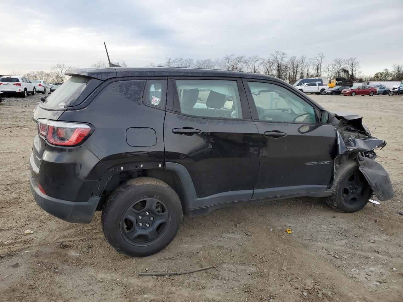 2018 Jeep Compass VIN 3C4NJDAB7JT480746 Copart auction photo, front end damage thumbnail 3