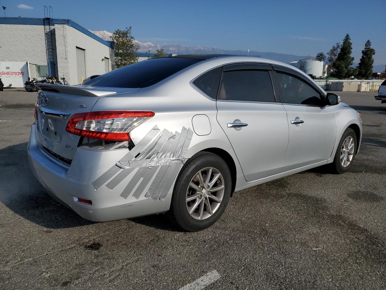 2014 Nissan Sentra VIN 3N1AB7AP2EY205791 Copart auction photo, rear end damage thumbnail 3