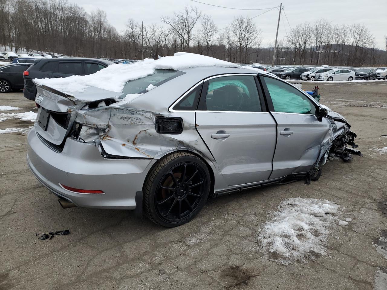 2015 Audi A3 VIN WAUKFGFF4F1105040 Copart auction photo, rollover damage thumbnail 3