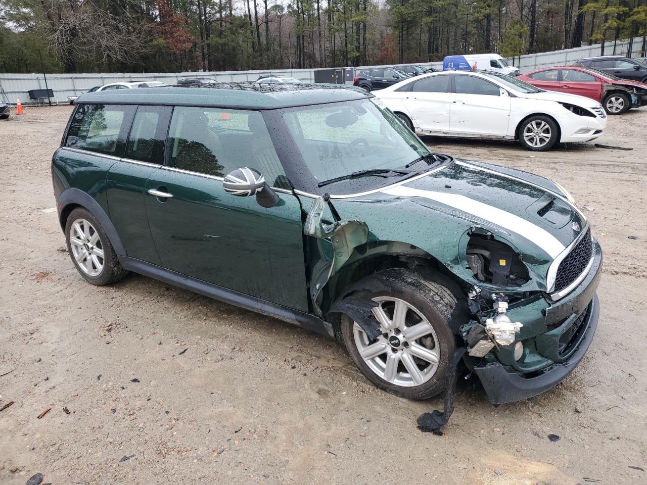 2014 MINI Cooper VIN WMWZG3C53ET800872 Copart auction photo, front end / side damage thumbnail 4