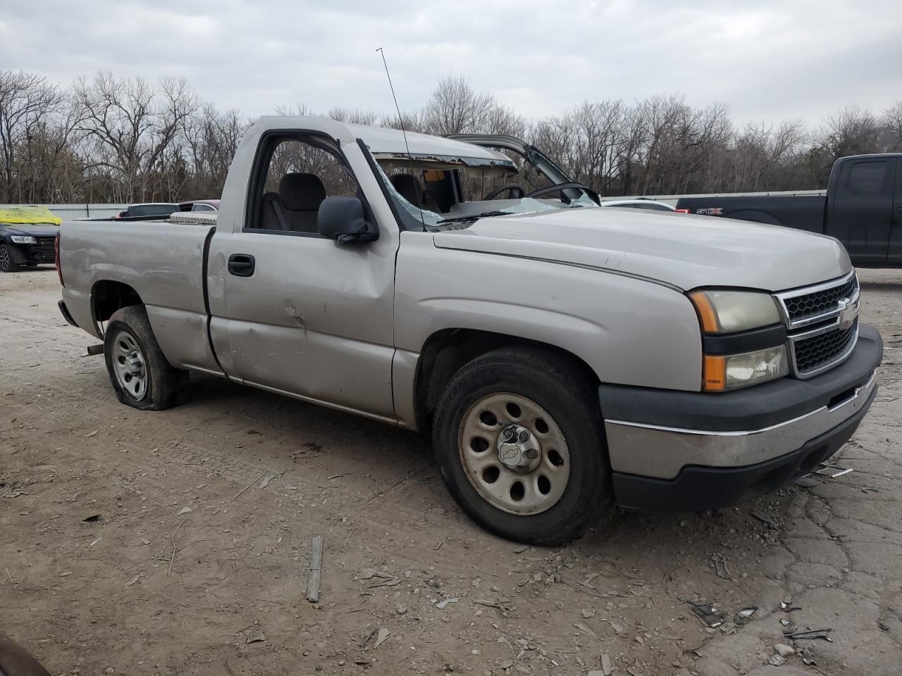 2007 Chevrolet Silverado VIN 3GCEC14X87G244527 Copart auction photo, all over damage thumbnail 4