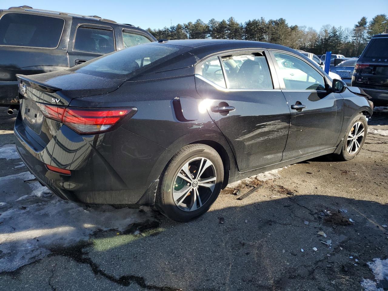 2022 Nissan Sentra VIN 3N1AB8CV9NY288654 Copart auction photo, front end / minor dent/scratches damage thumbnail 3