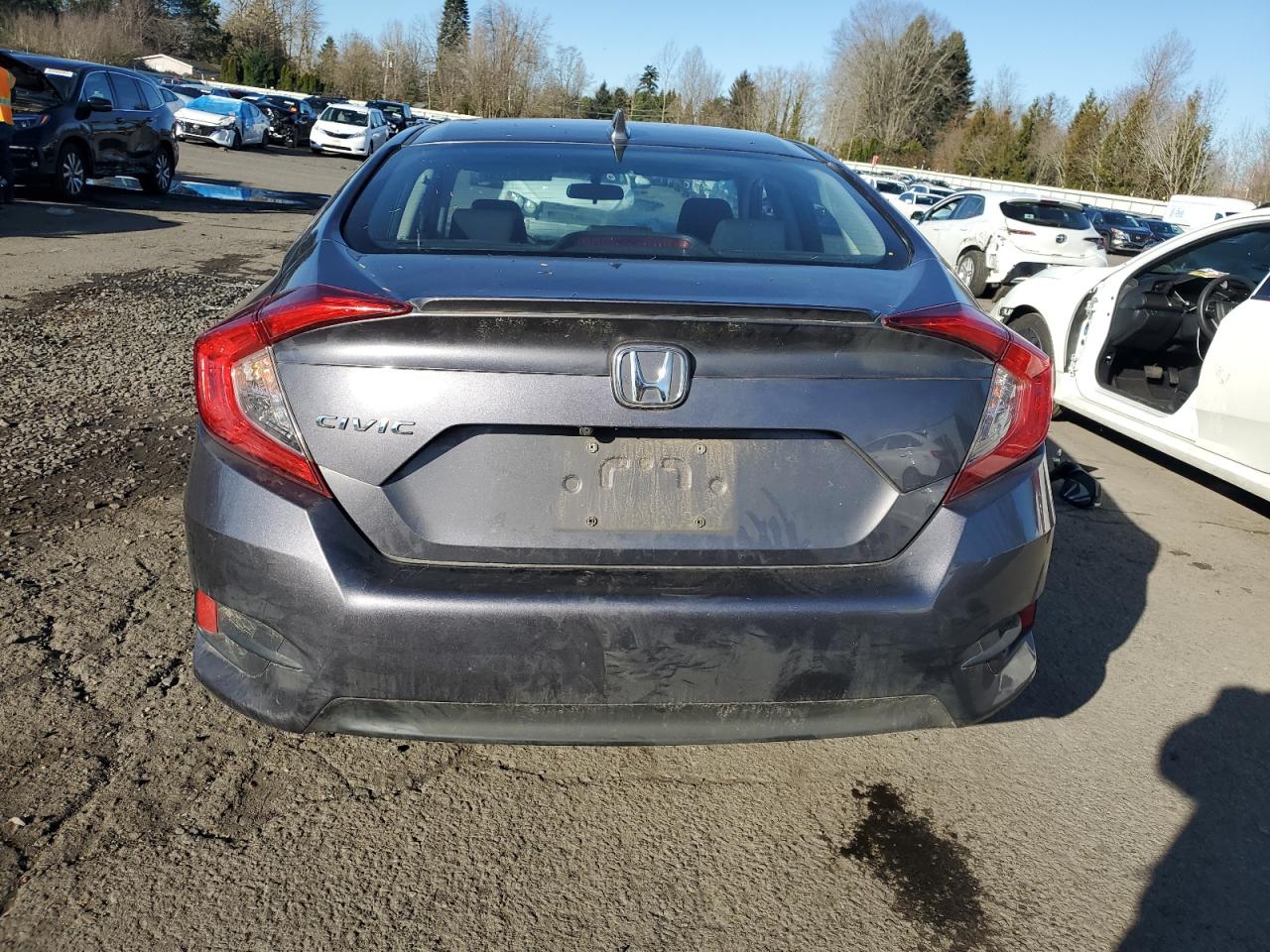 2016 Honda Civic VIN 19XFC1F35GE218185 Copart auction photo, front end / undercarriage damage thumbnail 6