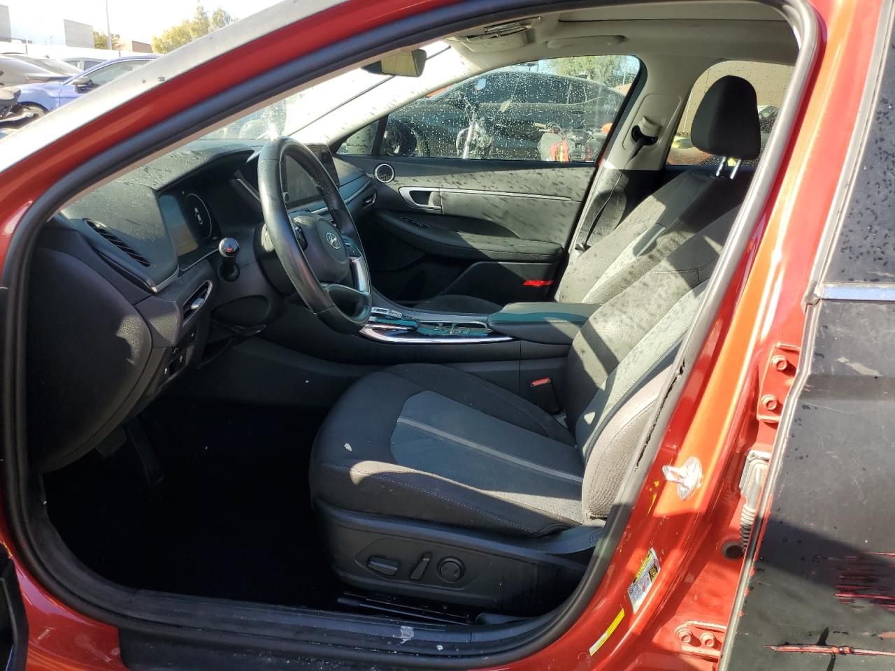 2020 Hyundai Sonata VIN 5NPEF4JA2LH050621 Copart auction photo, front end / side damage thumbnail 7