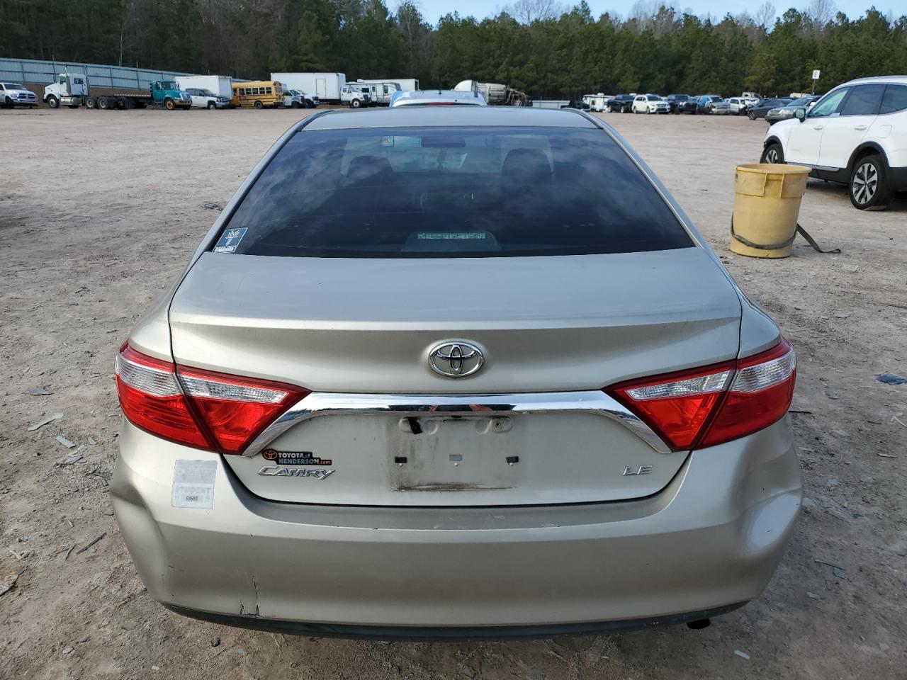 2015 Toyota Camry VIN 4T1BF1FK4FU912696 Copart auction photo, front end / rear end damage thumbnail 6