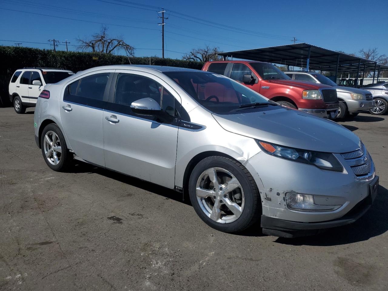 2013 Chevrolet Volt VIN 1G1RH6E48DU135121 Copart auction photo, all over damage thumbnail 4