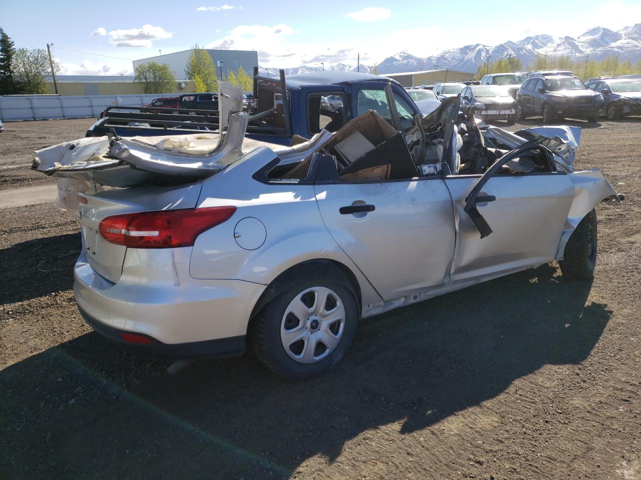 2018 Ford Focus VIN 1FADP3E24JL261498 Copart auction photo, all over damage thumbnail 3