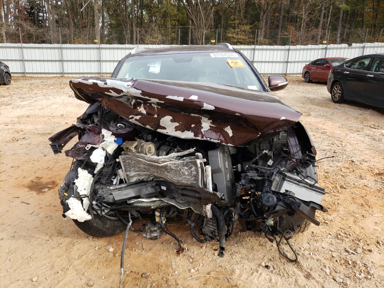 2016 KIA Sorento VIN 5XYPG4A3XGG072726 Copart auction photo, front end / side damage thumbnail 5