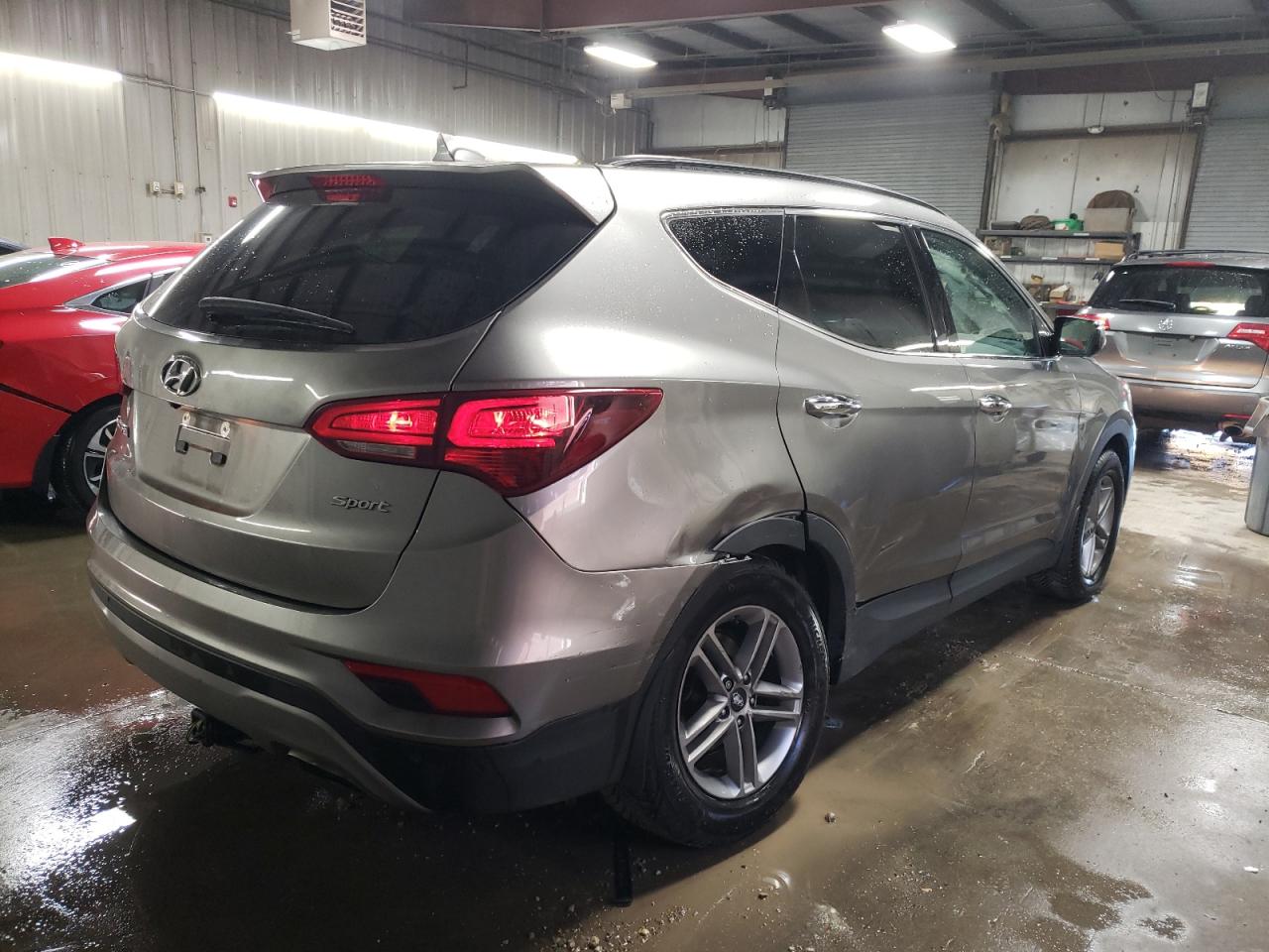 2018 Hyundai Santa Fe VIN 5NMZU3LB6JH056875 Copart auction photo, rear end damage thumbnail 3