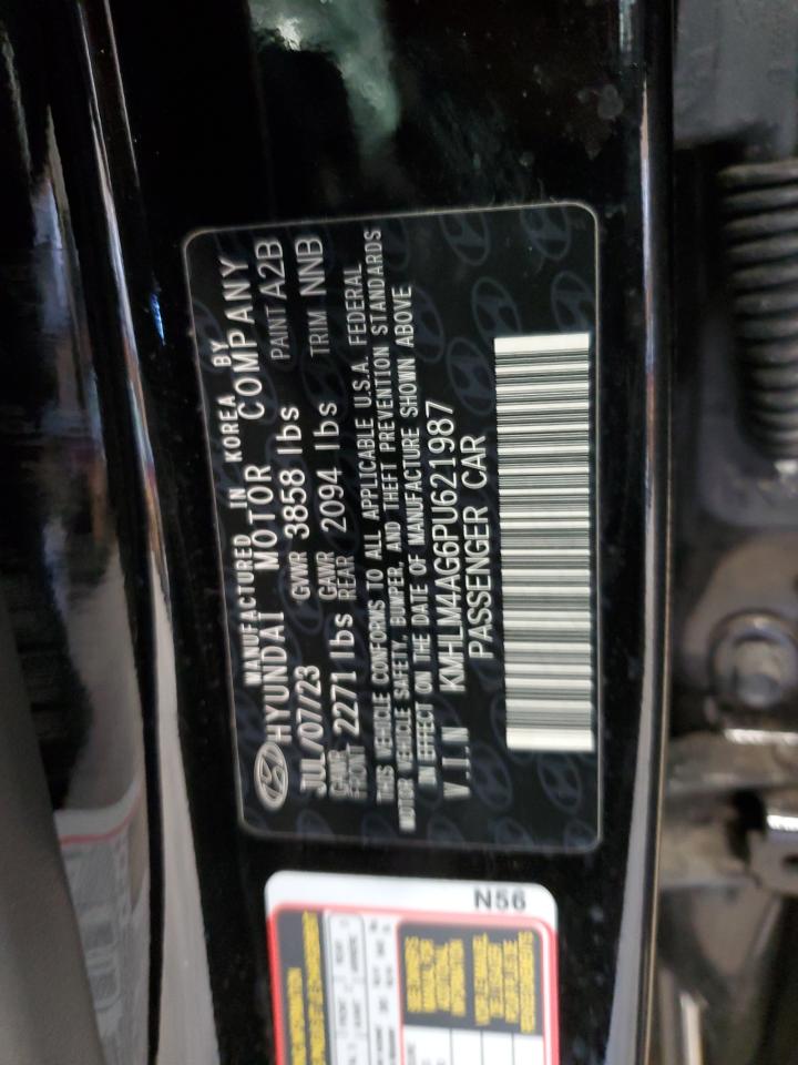 2023 Hyundai Elantra VIN KMHLM4AG6PU621987 Copart auction photo, front end damage thumbnail 13