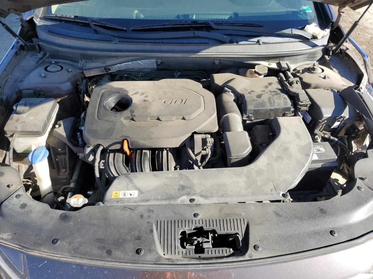 2015 Hyundai Sonata VIN 5NPE24AF3FH039106 Copart auction photo, front end / side damage thumbnail 11