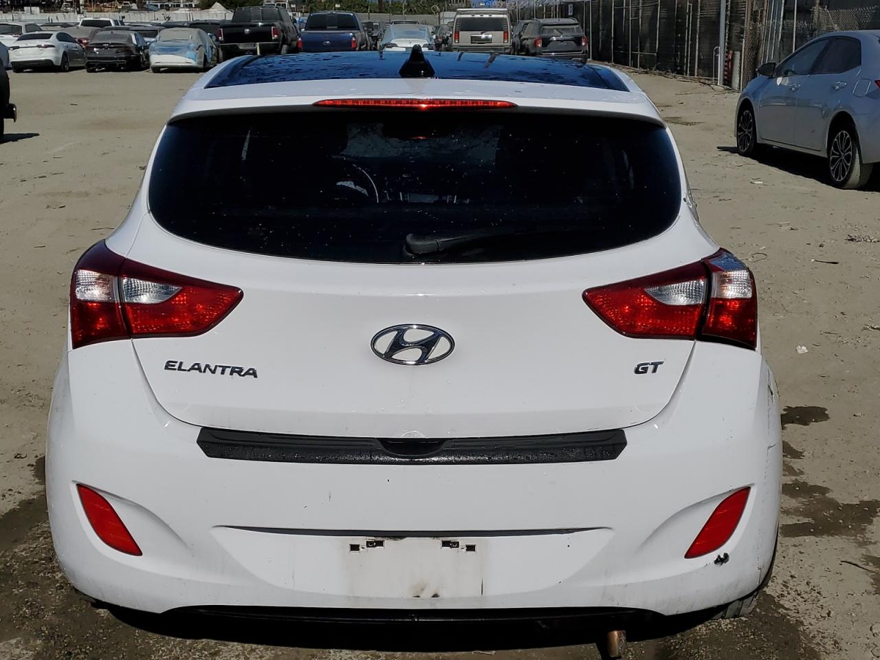 2013 Hyundai Elantra VIN KMHD35LEXDU132108 Copart auction photo, all over damage thumbnail 6