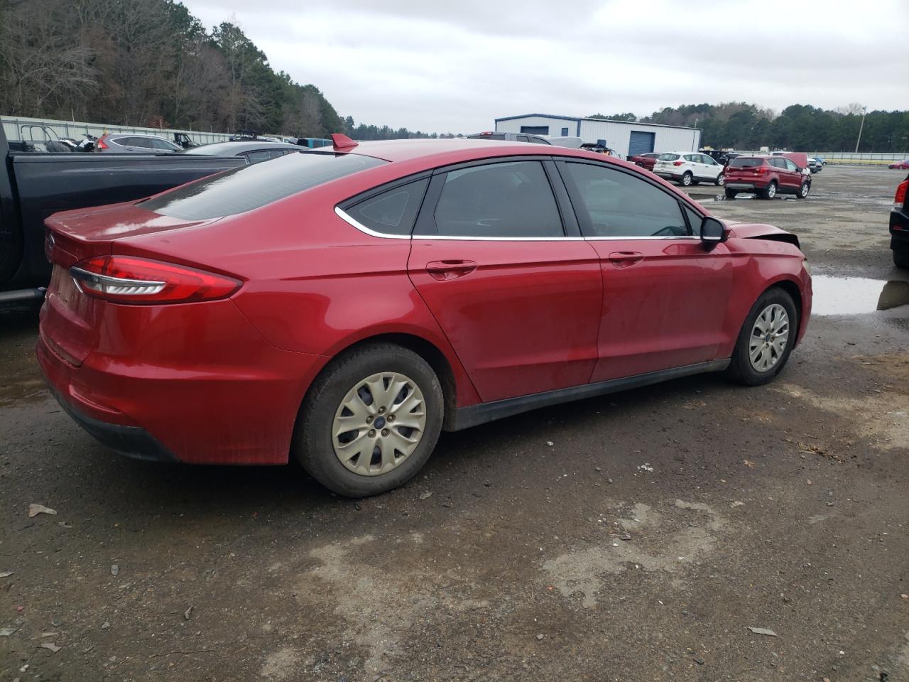 2020 Ford Fusion VIN 3FA6P0G71LR184738 Copart auction photo, front end damage thumbnail 3