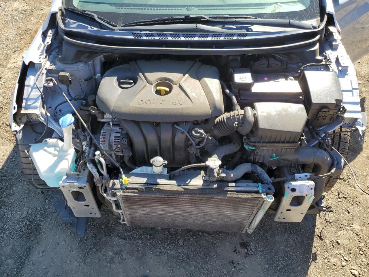 2014 Hyundai Elantra VIN 5NPDH4AE5EH490733 Copart auction photo, front end damage thumbnail 11