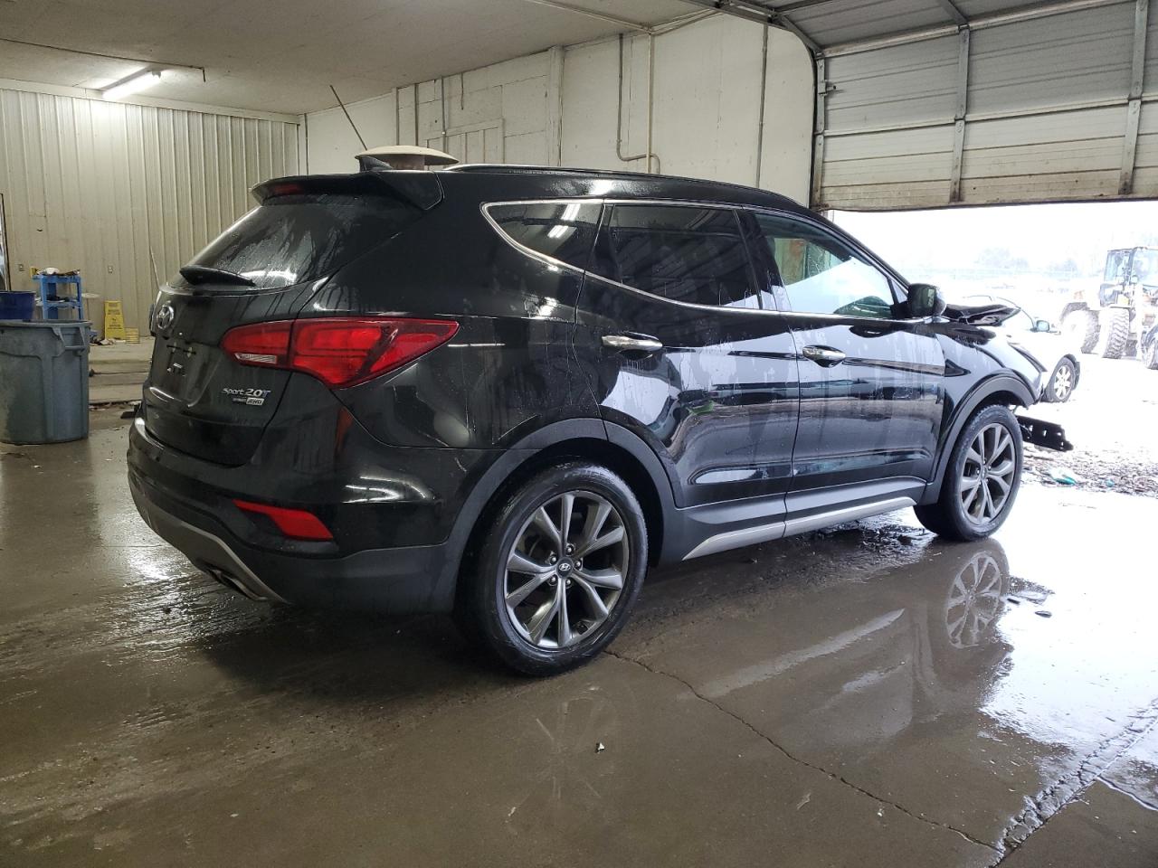 2018 Hyundai Santa Fe VIN 5XYZWDLA2JG509715 Copart auction photo, front end / minor dent/scratches damage thumbnail 3