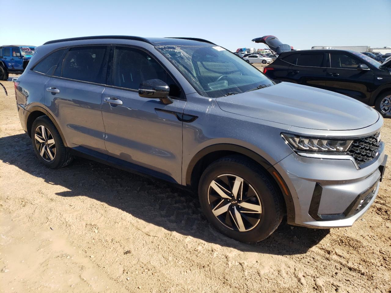 2023 KIA Sorento VIN 5XYRH4LF5PG179096 Copart auction photo, side damage thumbnail 4