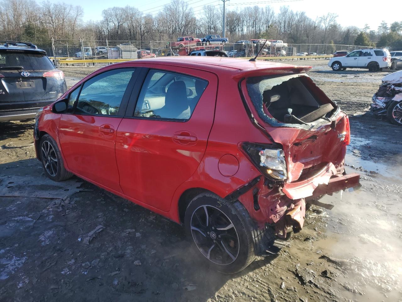 2015 Toyota Yaris VIN VNKKTUD3XFA017524 Copart auction photo, rear end damage thumbnail 2