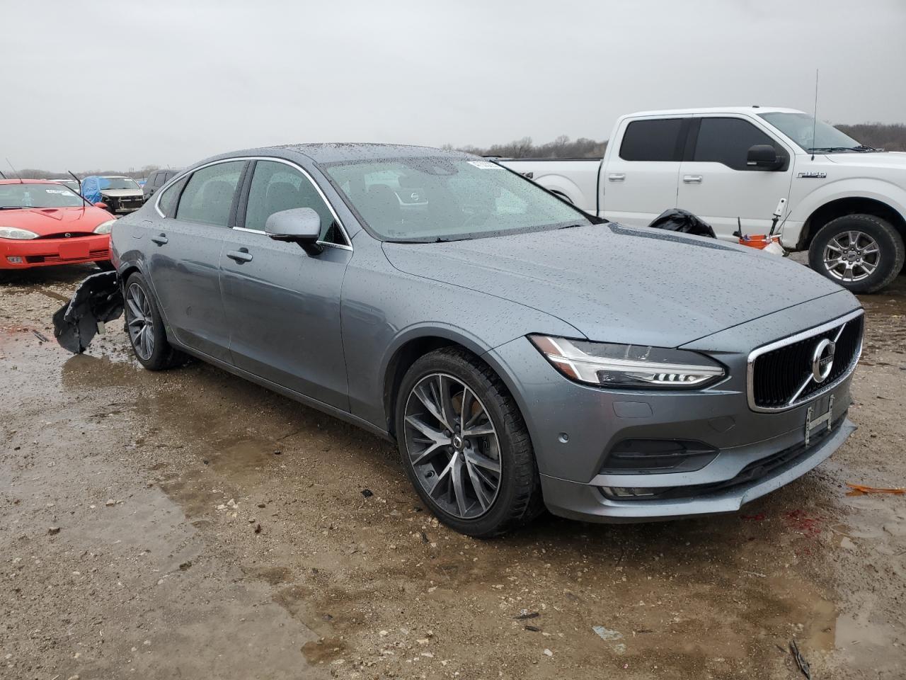 2018 Volvo S90 VIN LVY982MK9JP023169 Copart auction photo, rear end damage thumbnail 4