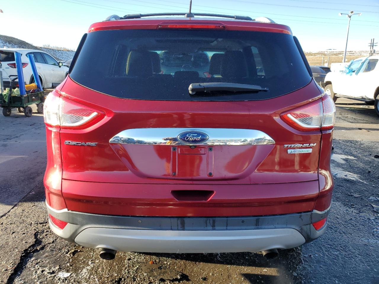 2015 Ford Escape VIN 1FMCU0J96FUB80631 Copart auction photo, front end / rear end damage thumbnail 6