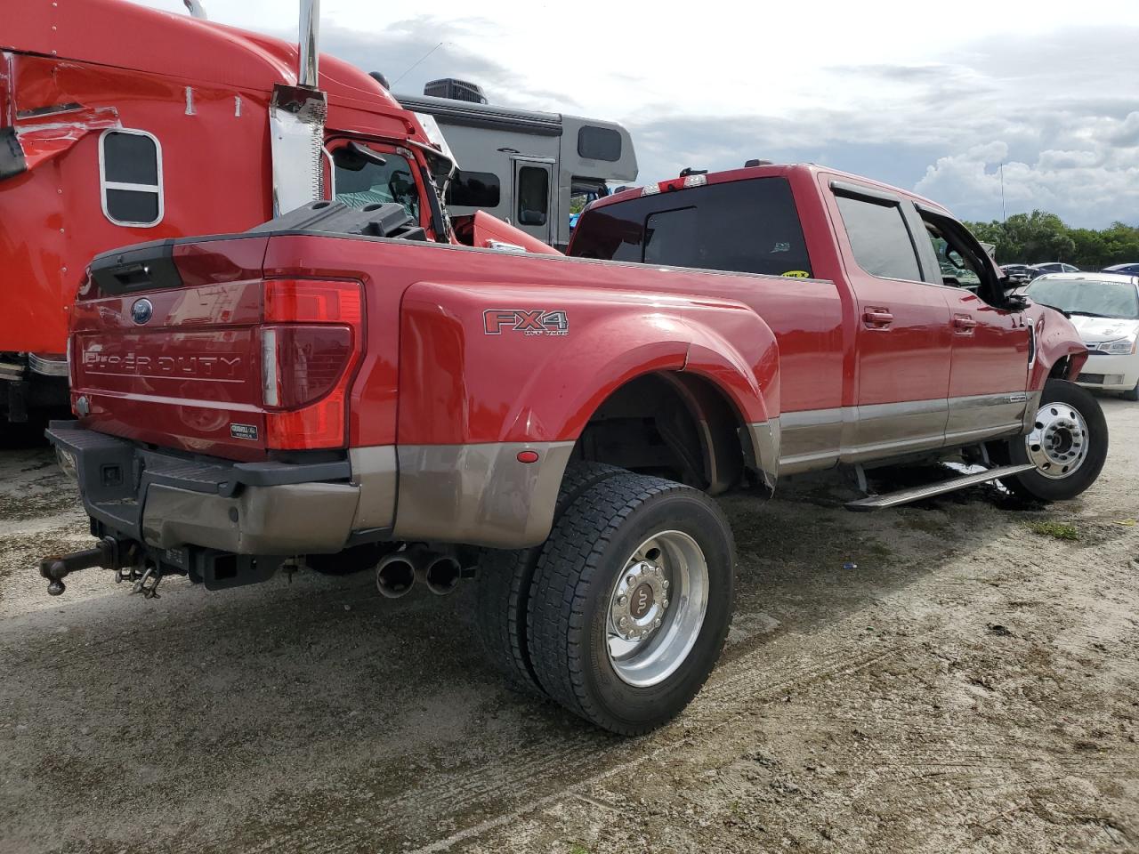 2020 Ford F450 VIN 1FT8W4DT5LEE73672 Copart auction photo, all over damage thumbnail 3