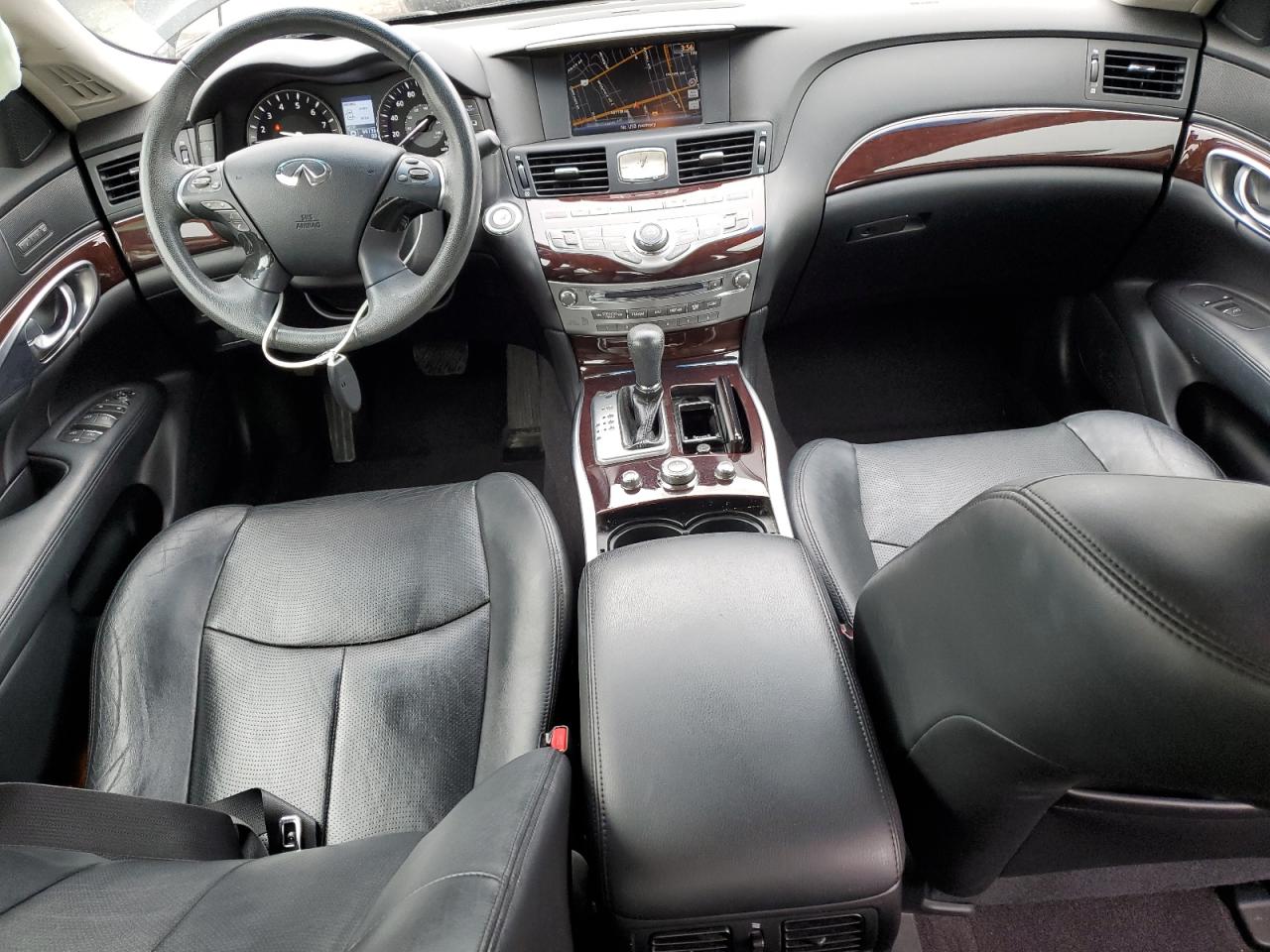 2011 Infiniti M VIN JN1BY1ARXBM370309 Copart auction photo, side damage thumbnail 8