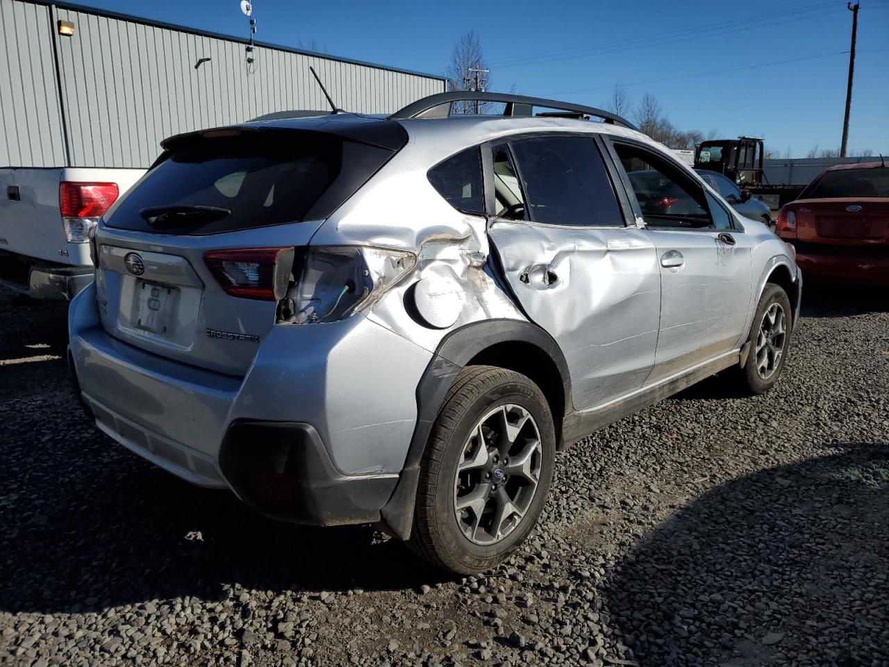 2020 Subaru XV VIN JF2GTABC6L8220978 Copart auction photo, side / rear end damage thumbnail 3