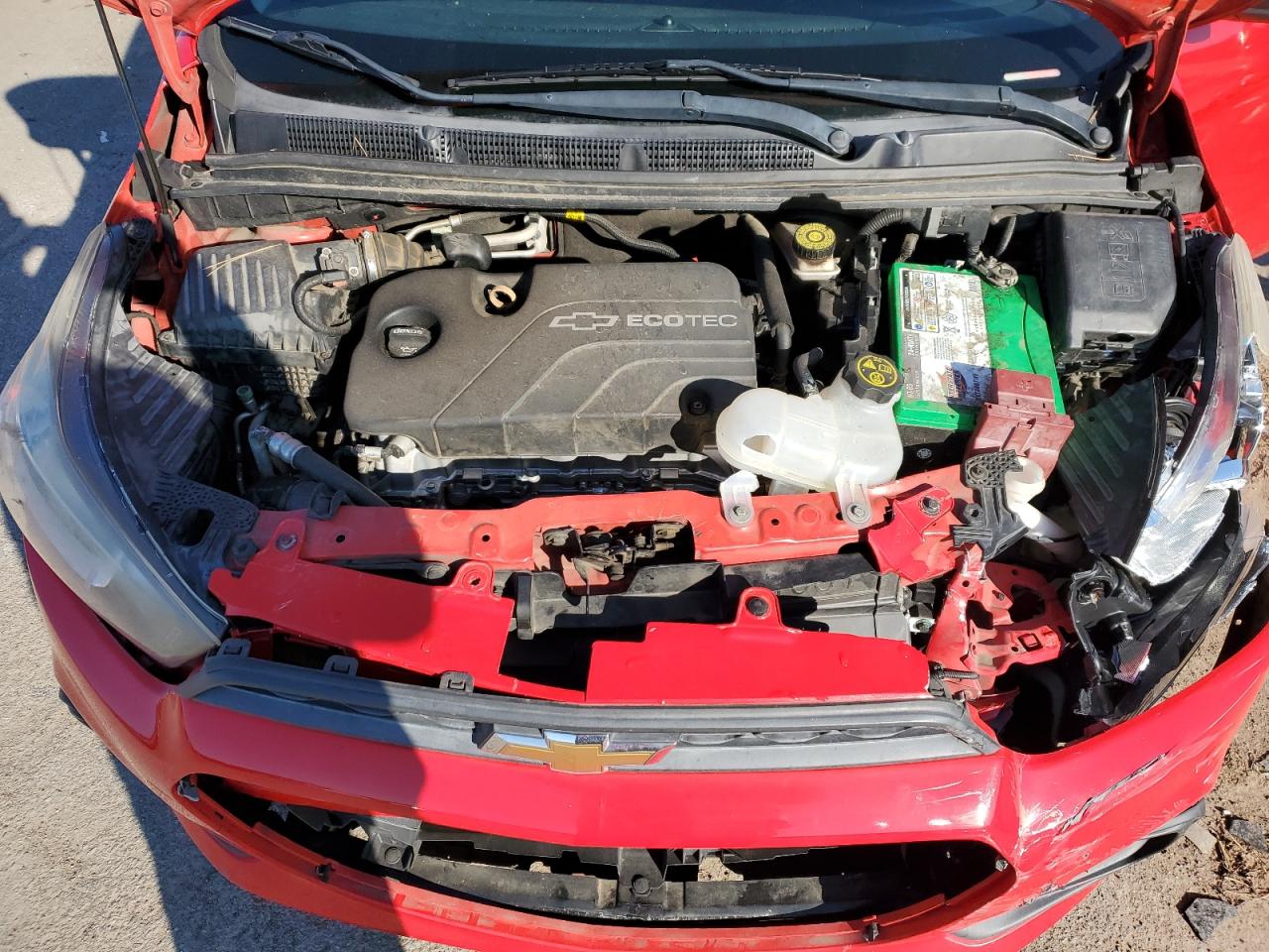 2016 Chevrolet Spark VIN KL8CB6SA5GC558668 Copart auction photo, all over damage thumbnail 11