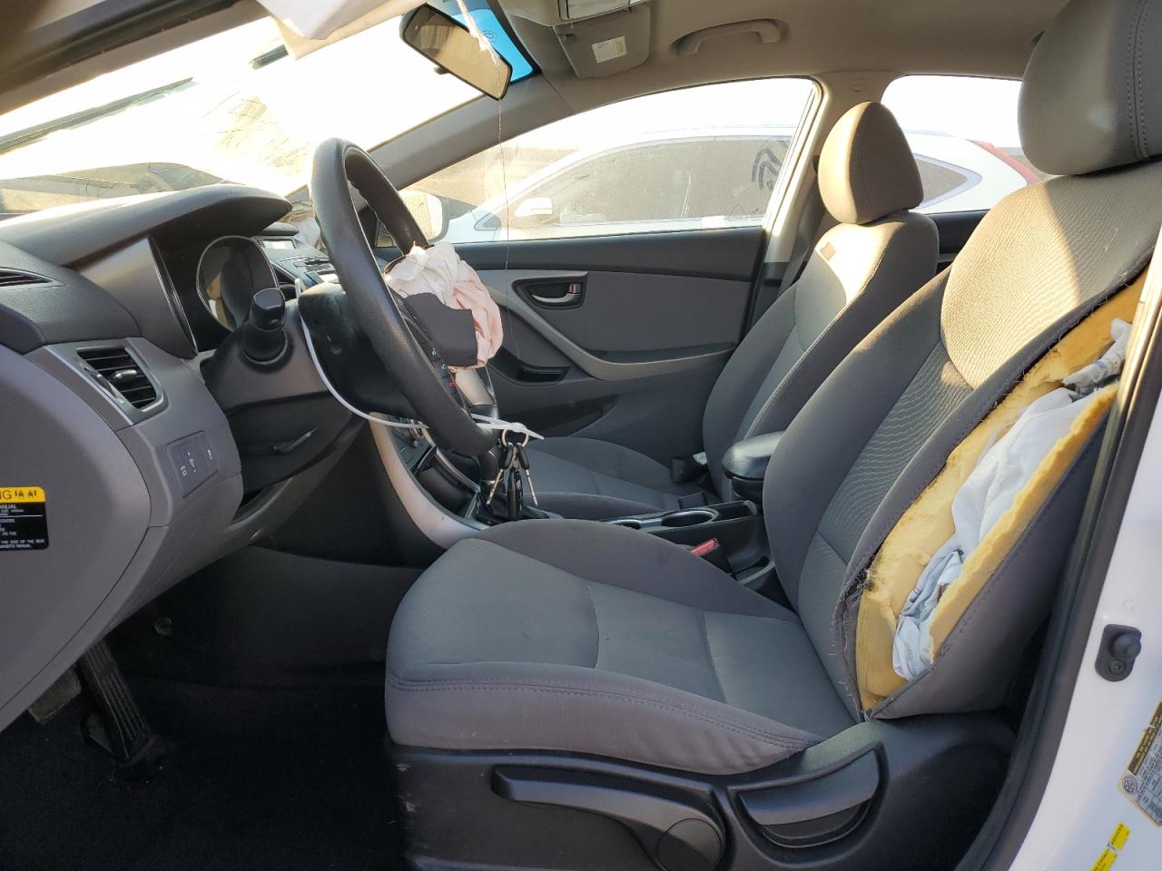 2015 Hyundai Elantra VIN 5NPDH4AE2FH554180 Copart auction photo, front end damage thumbnail 7